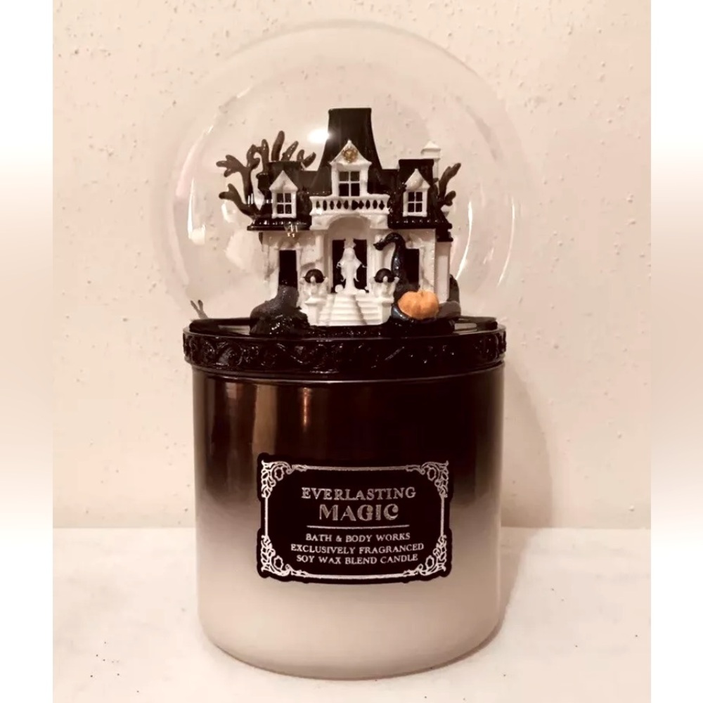 Bath and body works everlasting magic candle Halloween globe topper lid